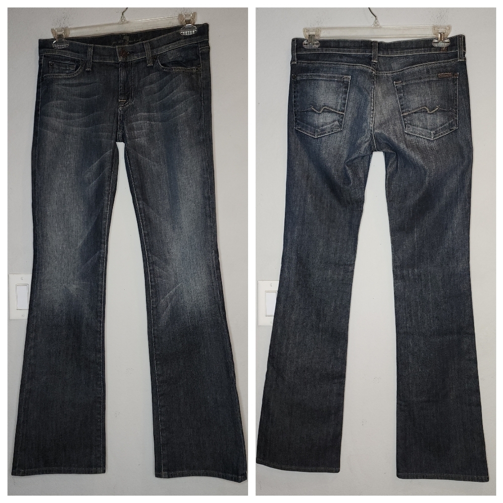 7 For All Mankind Bootcut Jeans Women's Size 29 Lowrise (34" Inseam)